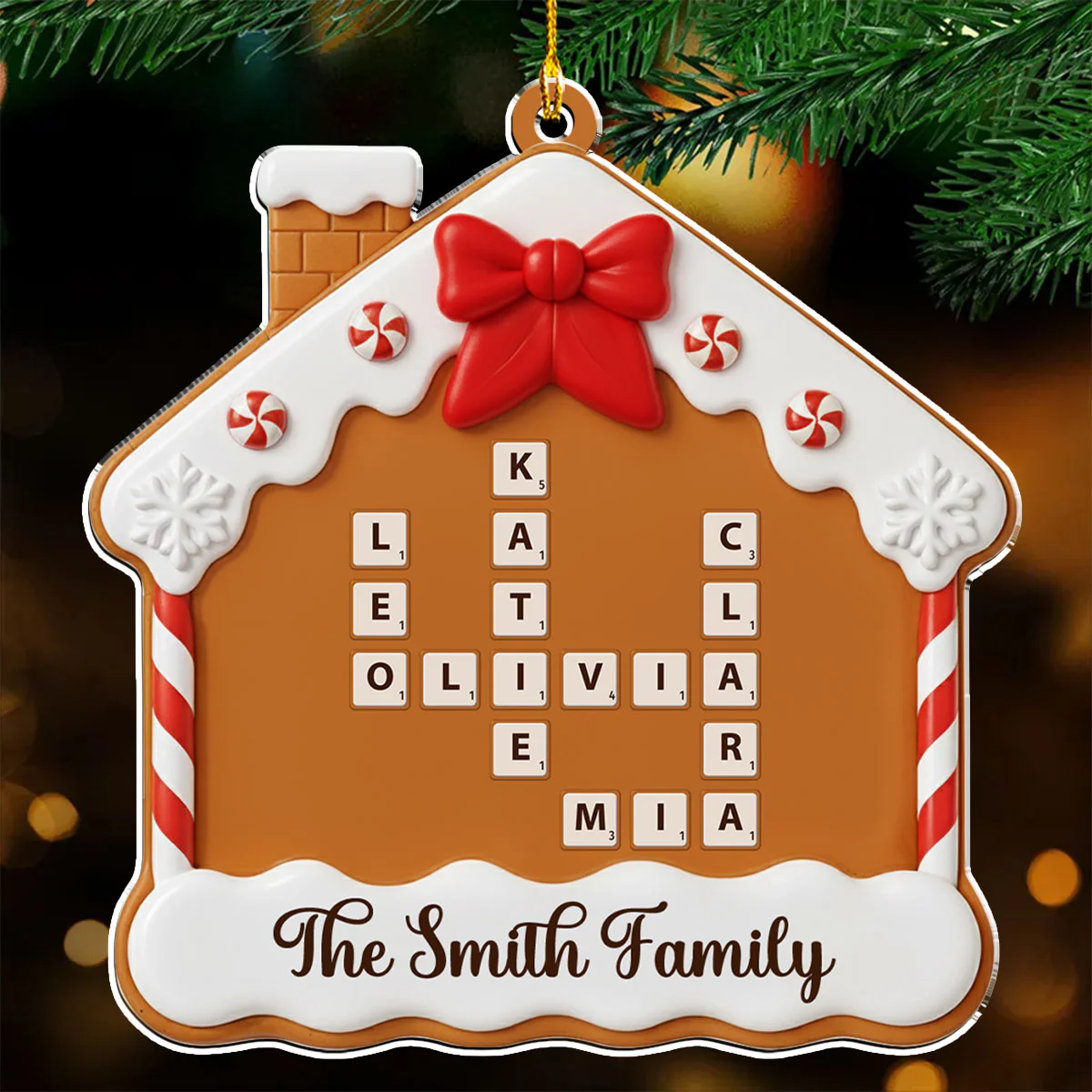 Home Sweet Cake - Personalized Custom Acrylic Ornament - Image 2