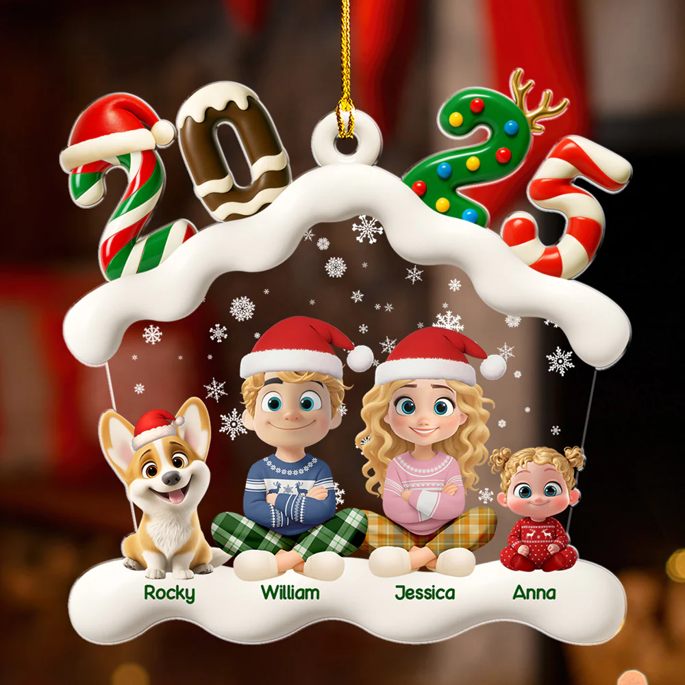 Home Sweet Home Family - Personalized Custom Acrylic Ornament