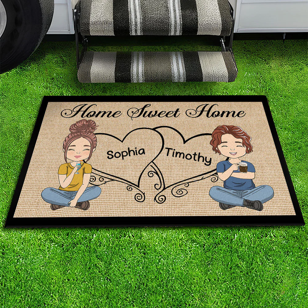 Home Sweet Home - Personalized Custom Doormat - Image 4