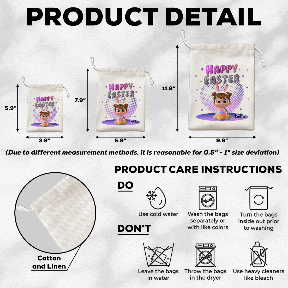 Hopping Into Easter Joy - Personalized Custom Favor Bag - Image 4