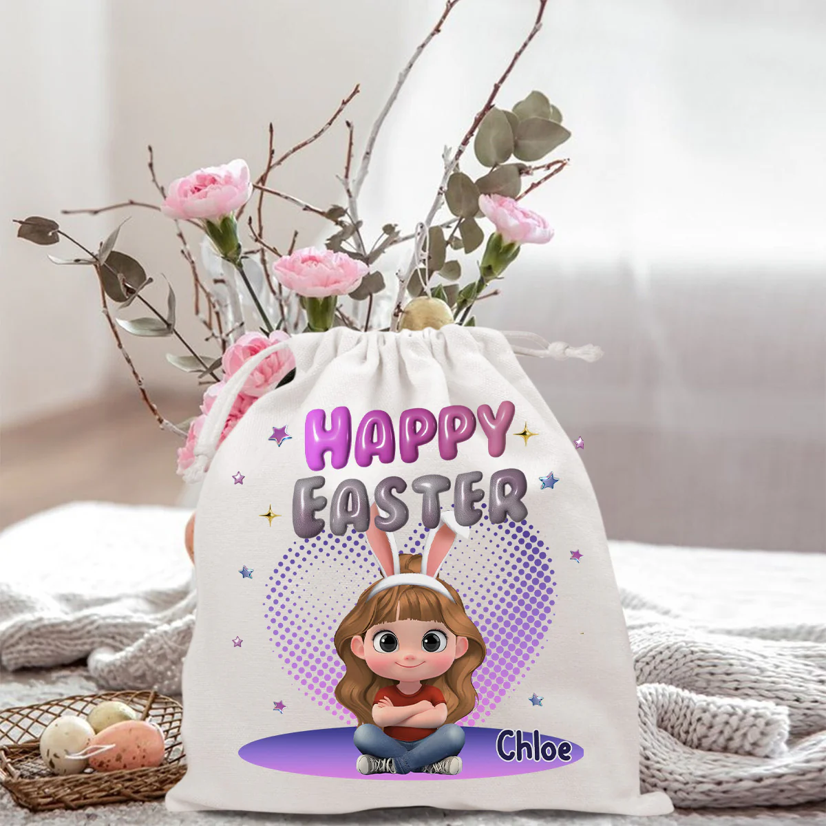 Hopping Into Easter Joy - Personalized Custom Favor Bag - Image 5