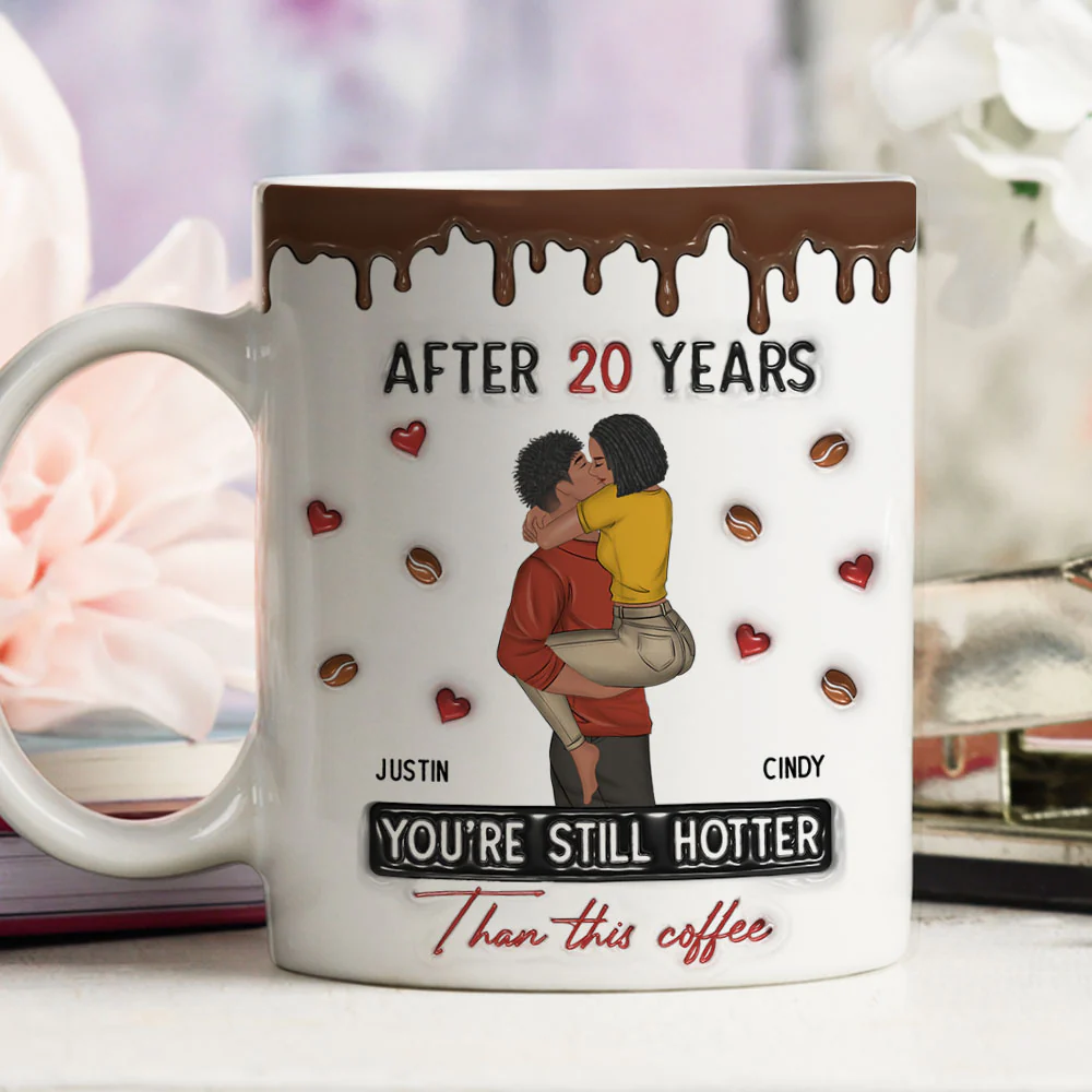 Hotter Than Coffee - Personalized Custom 3D Inflated Effect Mug - Image 3