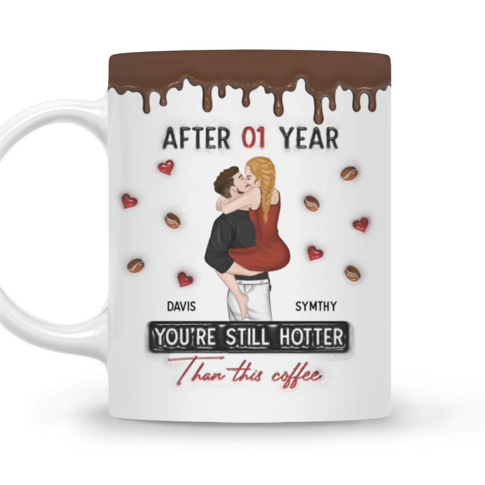 Hotter Than Coffee - Personalized Custom 3D Inflated Effect Mug - Image 4