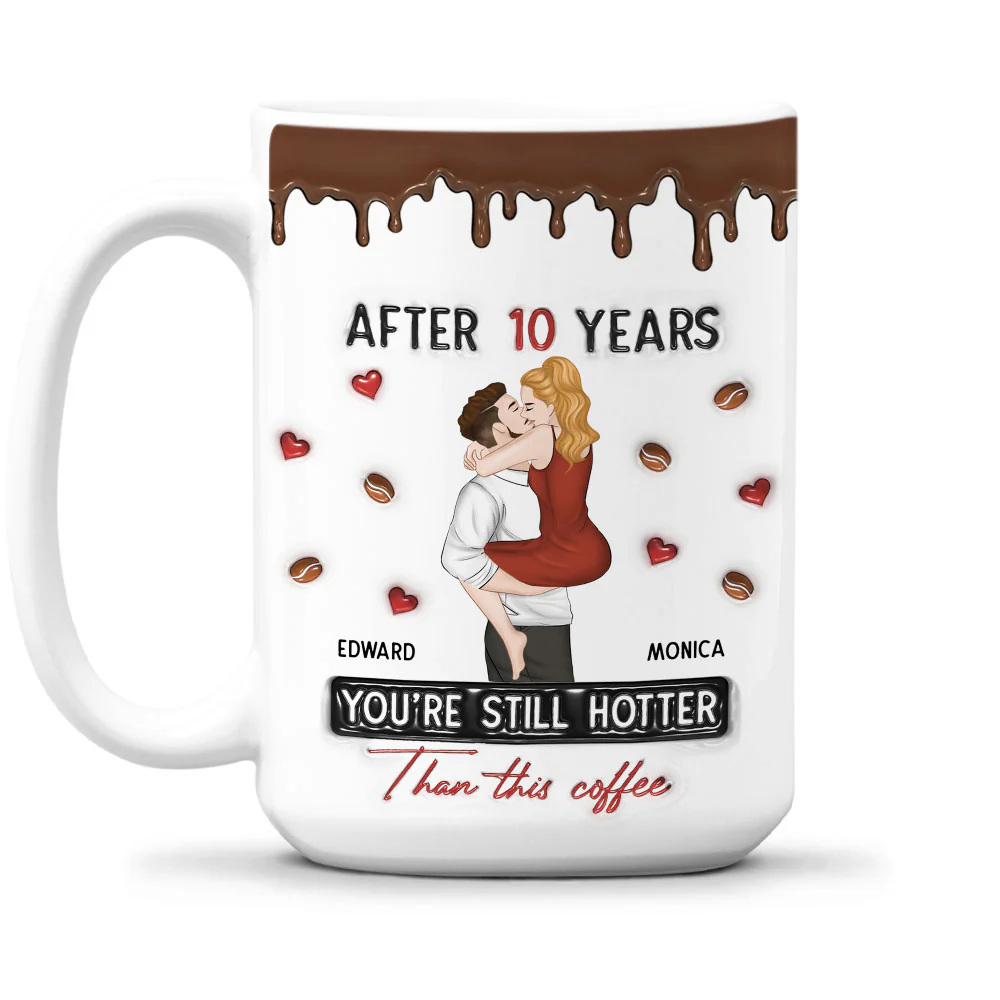 Hotter Than Coffee - Personalized Custom 3D Inflated Effect Mug - Image 5