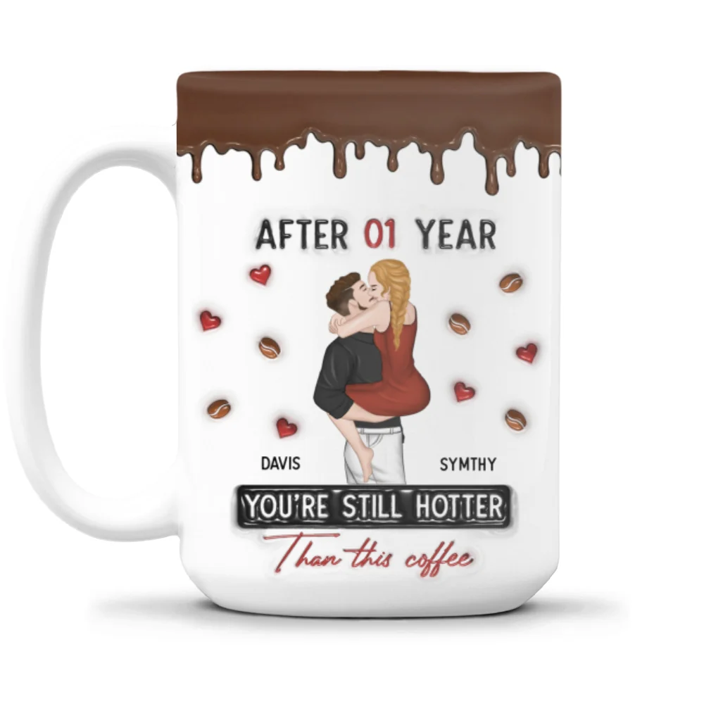 Hotter Than Coffee - Personalized Custom 3D Inflated Effect Mug - Image 7