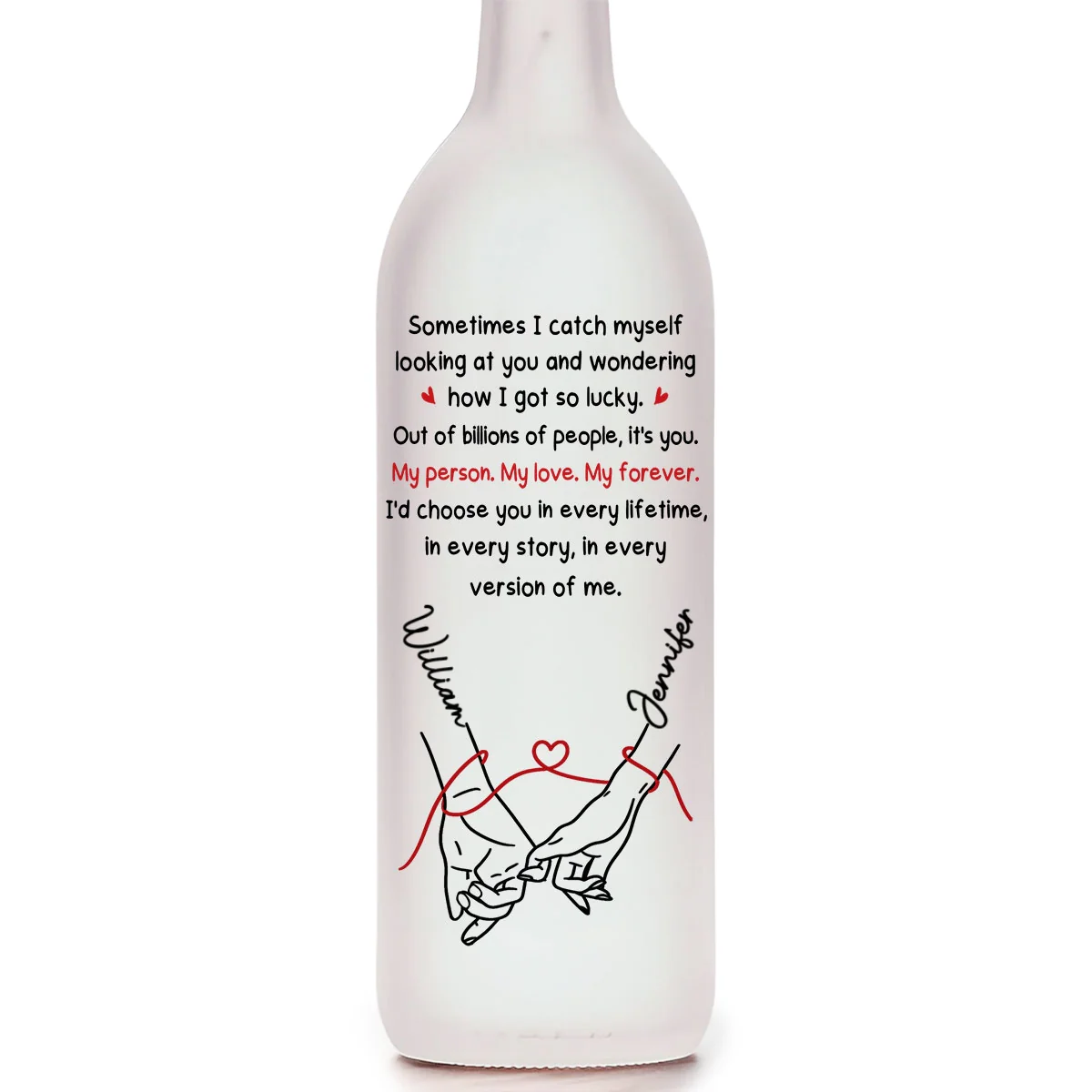 How Lucky I Am 2 - Personalized Custom Bottle Lamp - Image 6