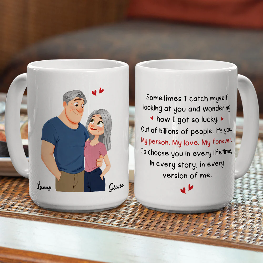 How Lucky I Am 2 - Personalized Custom Coffee Mug - Image 3
