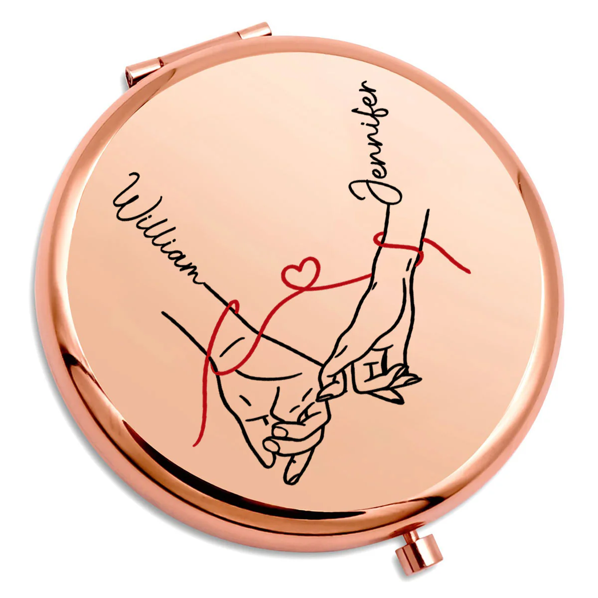 How Lucky I Am - Personalized Custom Compact Mirror - Image 3