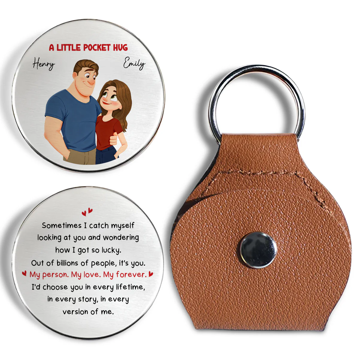 How Lucky I Am Version 2 - Personalized Custom Pocket Hug