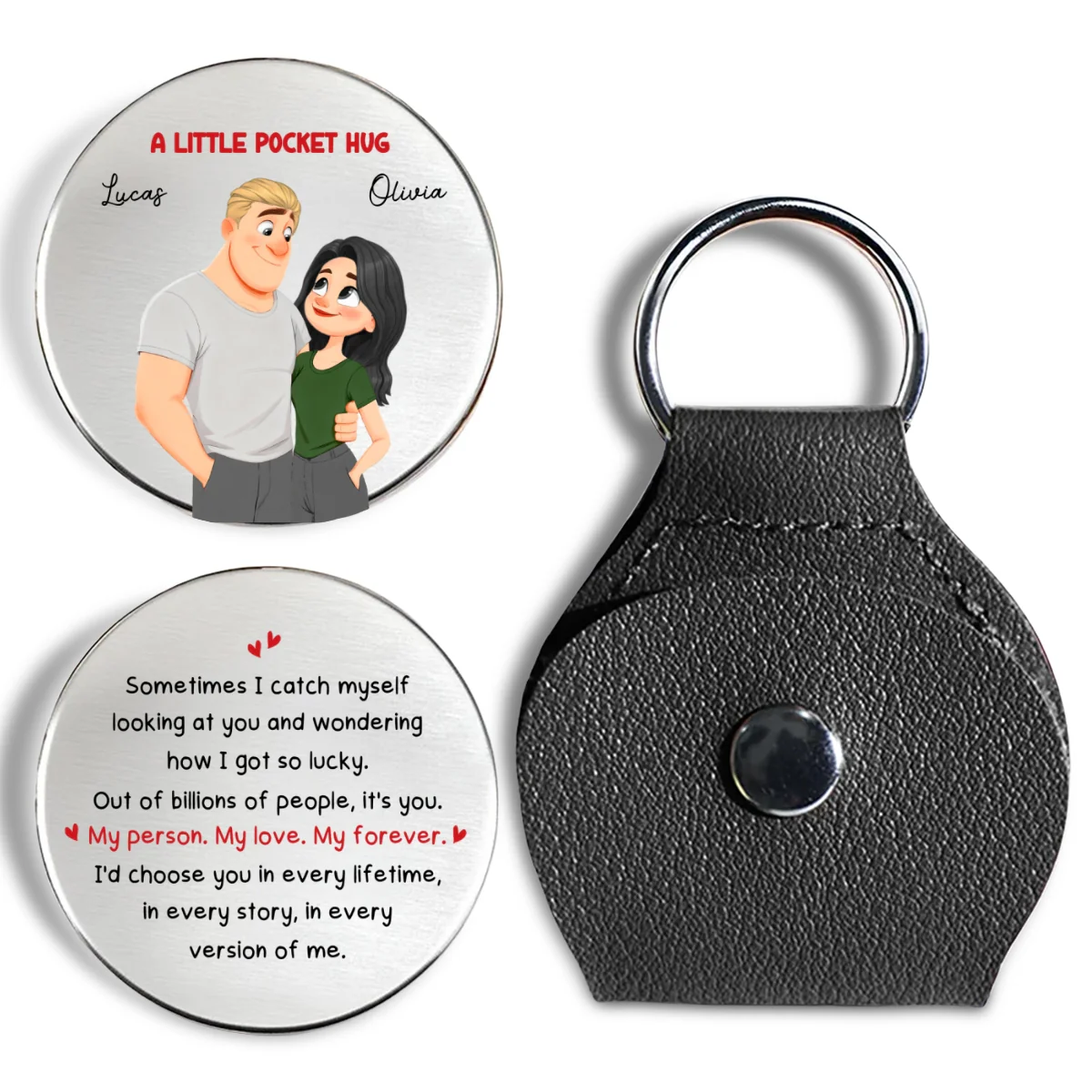 How Lucky I Am Version 2 - Personalized Custom Pocket Hug - Image 8