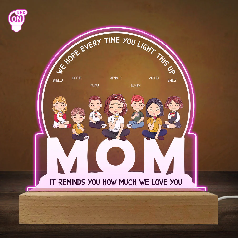 How Much I Love You - Personalized Custom LED Light - Image 3