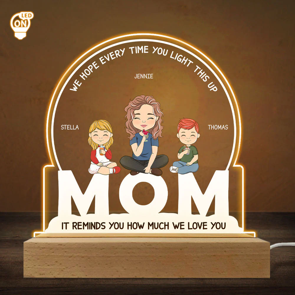How Much I Love You - Personalized Custom LED Light - Image 4
