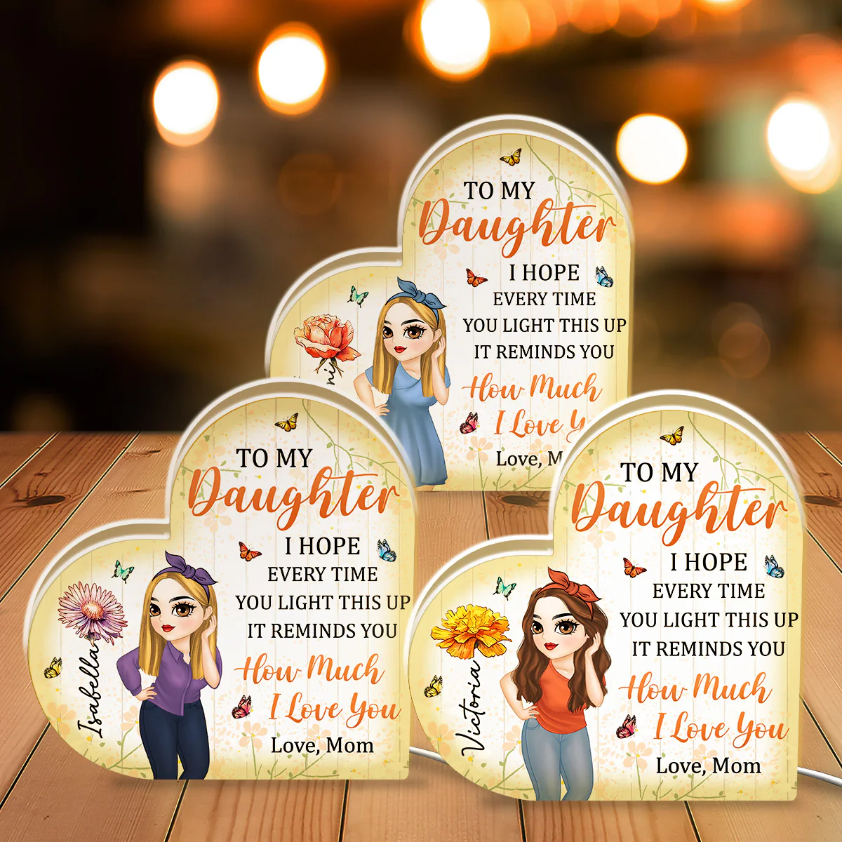 How Much I Love You - Personalized Custom Light Box - Image 5