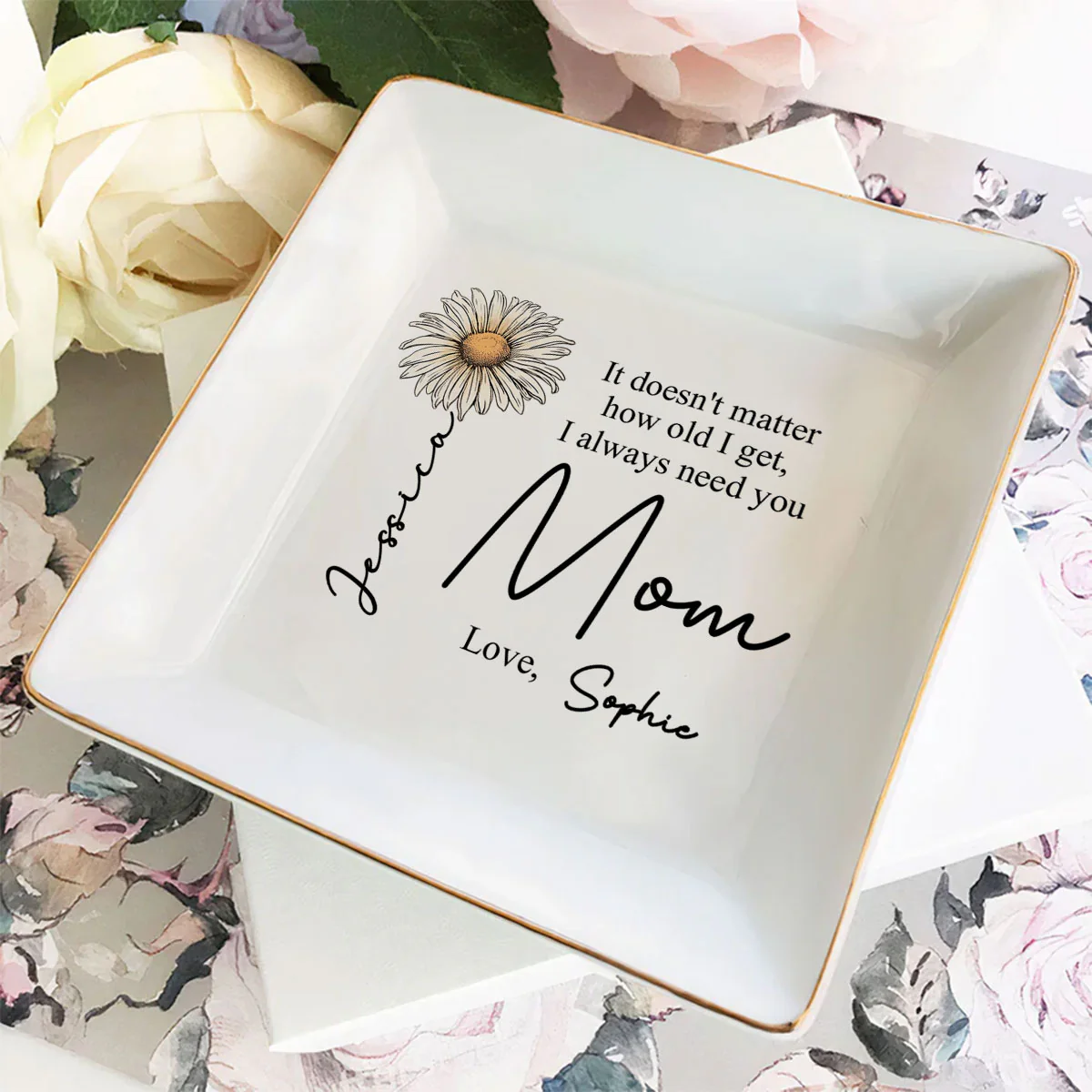 How Old I Get - Personalized Custom Jewelry Dish - Image 3