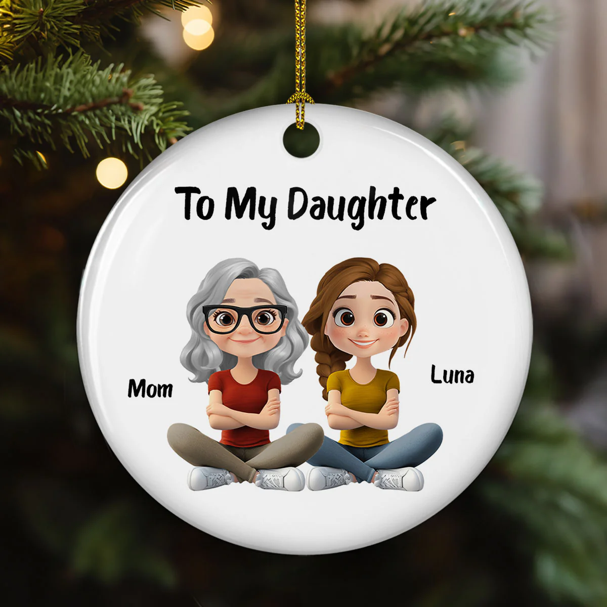 How Special You Are - Personalized Custom Ceramic Ornament - Image 3