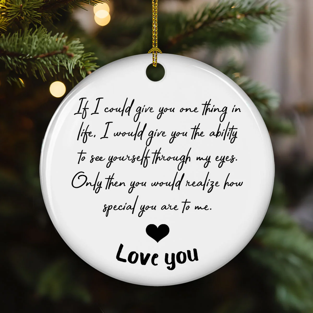How Special You Are - Personalized Custom Ceramic Ornament - Image 4