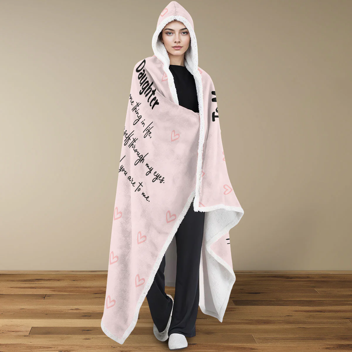 How Special You Are - Personalized Custom Hooded Blanket - Image 4