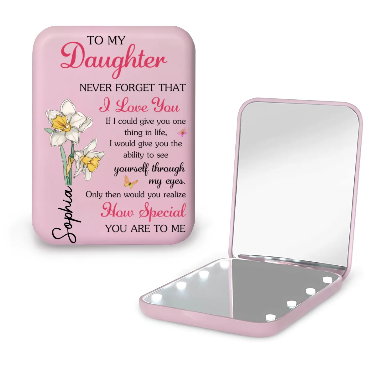 How Special You Are - Personalized Custom LED Pocket Mirror - Image 8