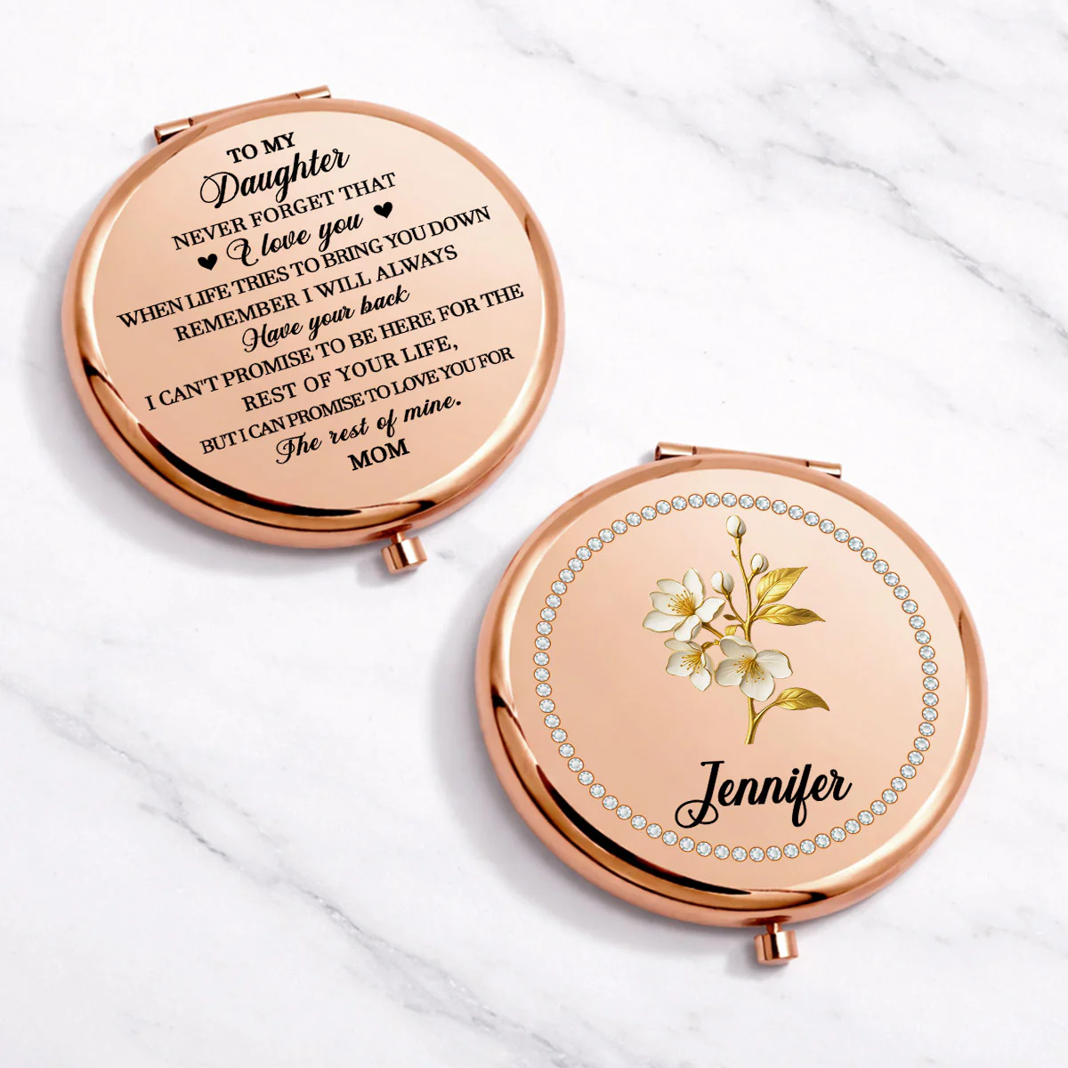 How Strong You Are - Personalized Custom 3D Effect Compact Mirror - Image 5