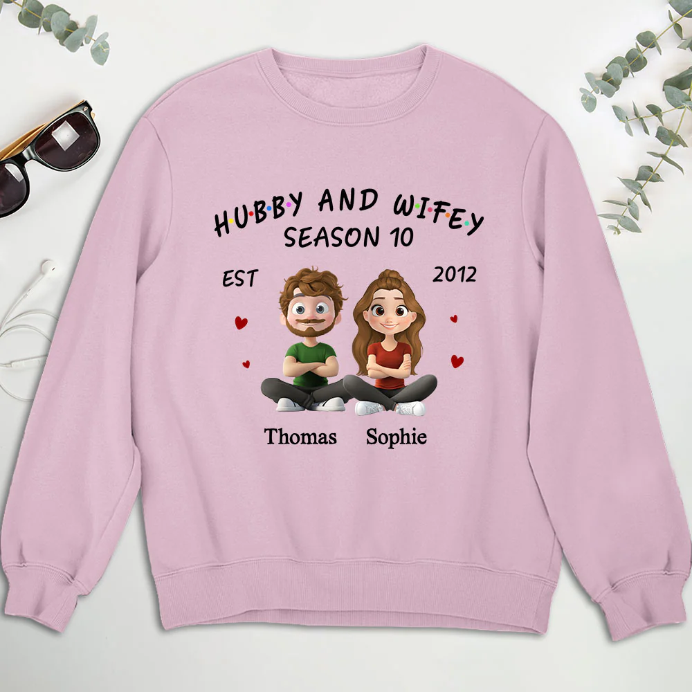 Hubby And Wifey - Personalized Custom Shirt - Image 10