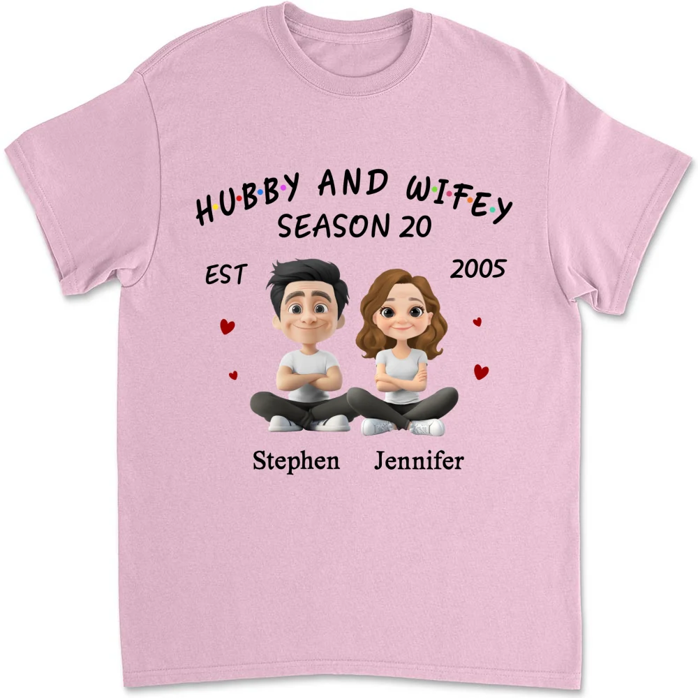 Hubby And Wifey - Personalized Custom Shirt - Image 14