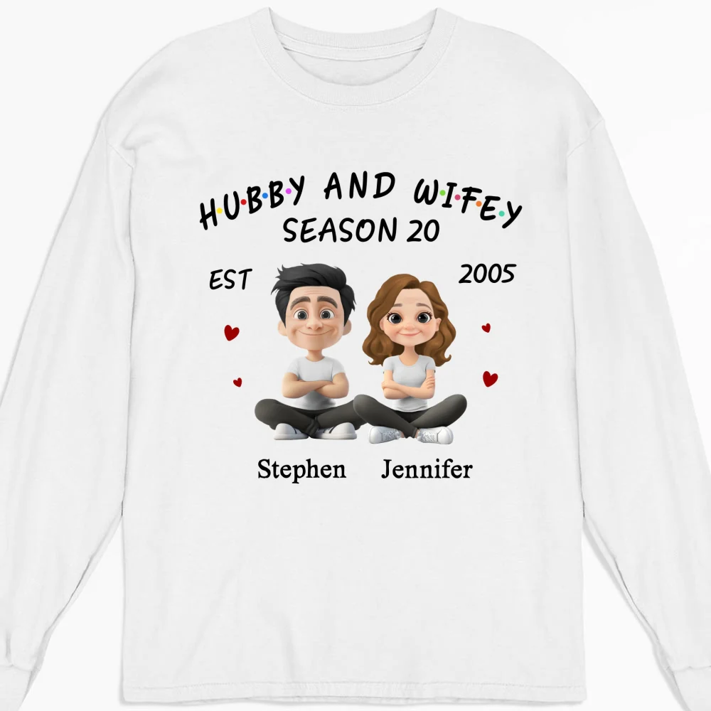 Hubby And Wifey - Personalized Custom Shirt - Image 15