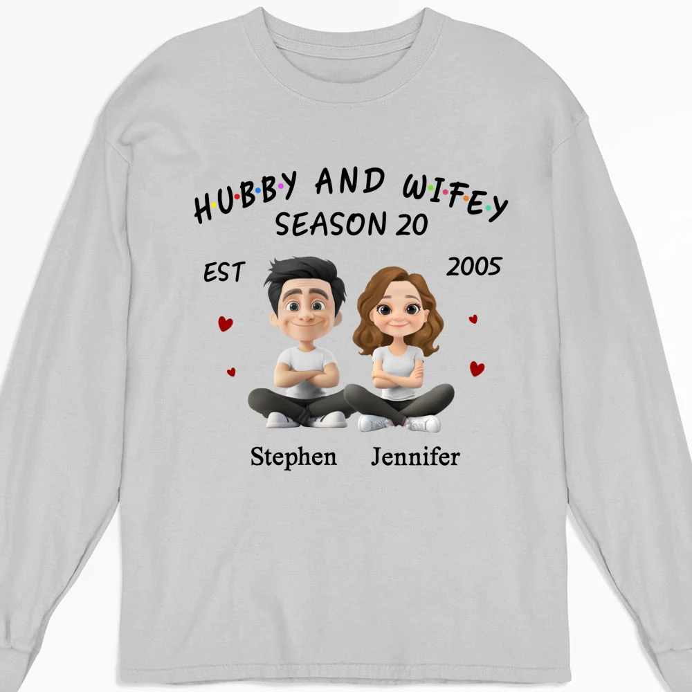Hubby And Wifey - Personalized Custom Shirt - Image 16