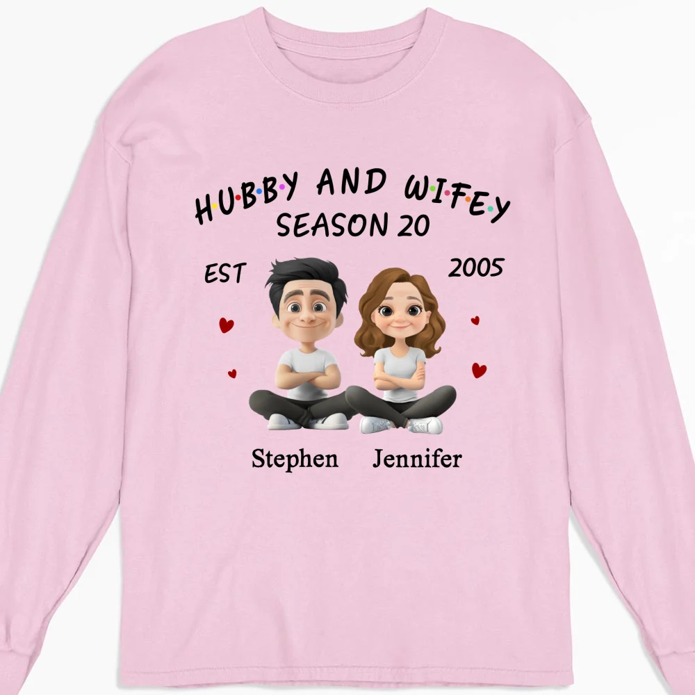 Hubby And Wifey - Personalized Custom Shirt - Image 17