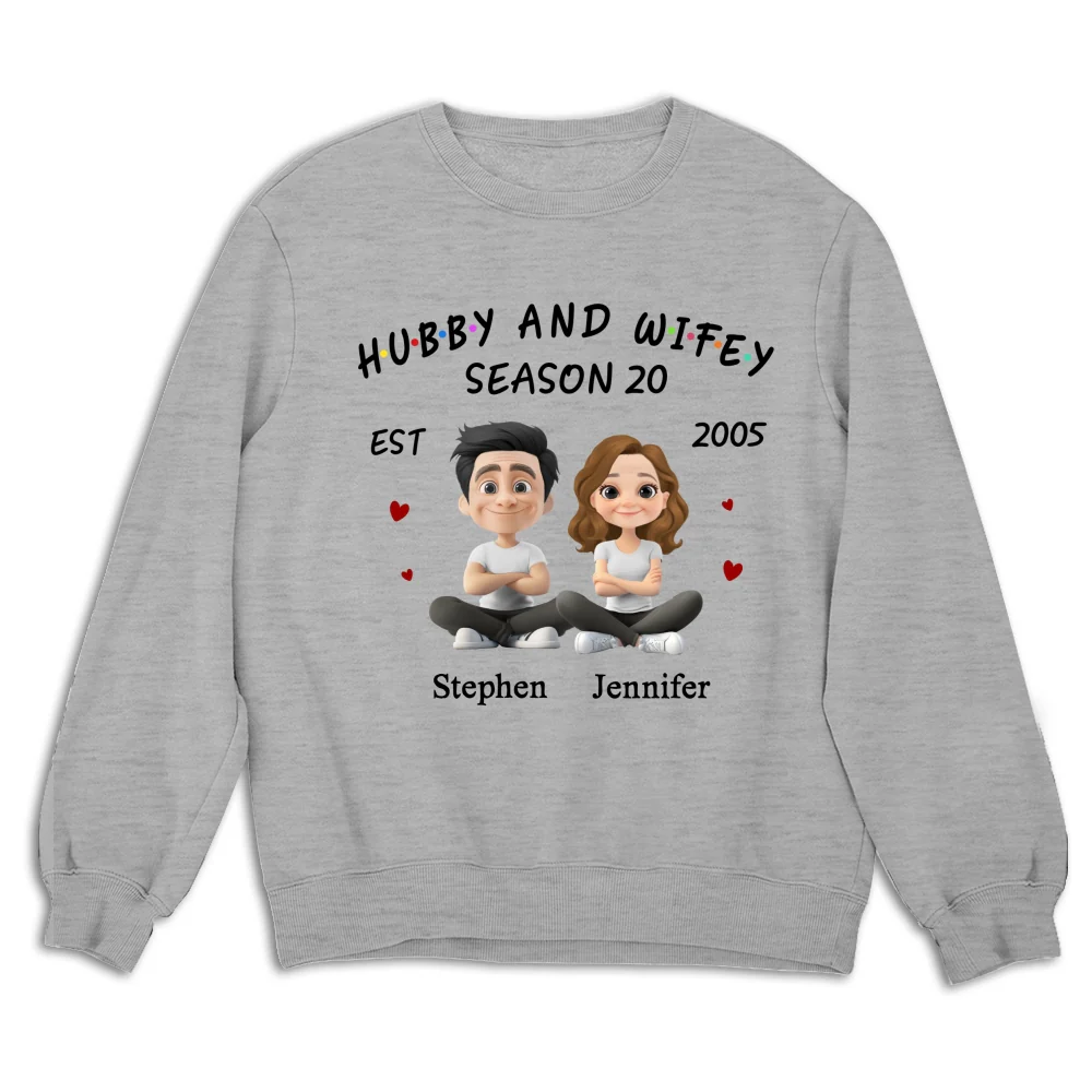 Hubby And Wifey - Personalized Custom Shirt - Image 19