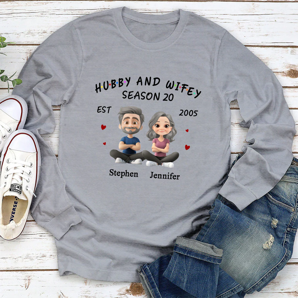 Hubby And Wifey - Personalized Custom Shirt - Image 5