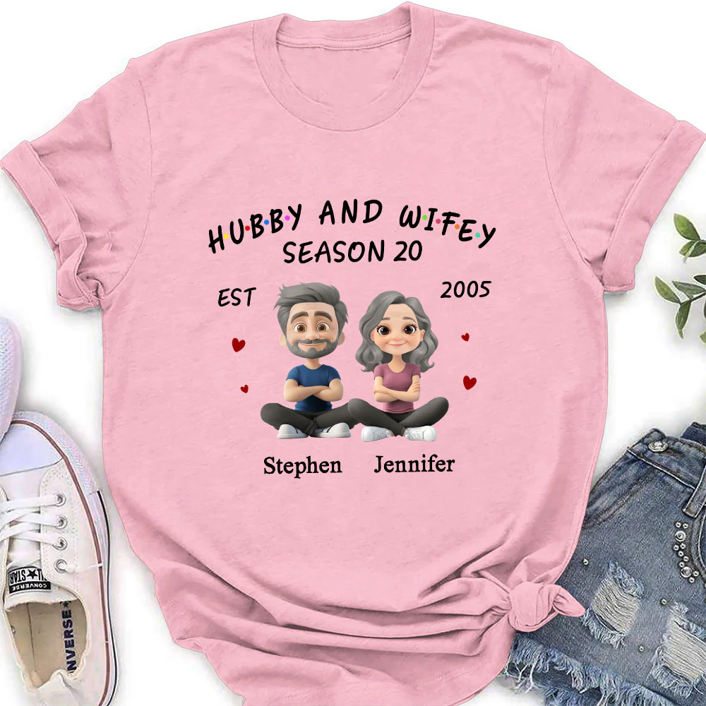 Hubby And Wifey - Personalized Custom Shirt - Image 6