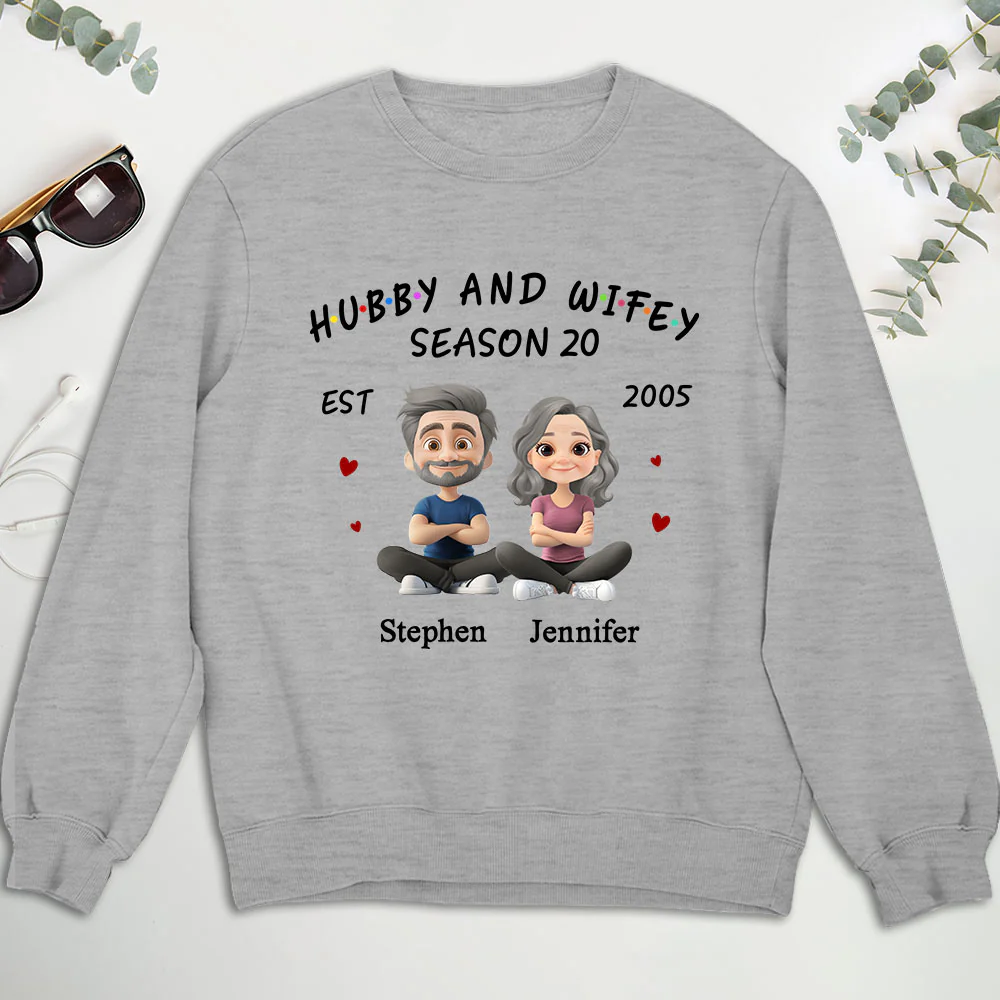Hubby And Wifey - Personalized Custom Shirt - Image 7