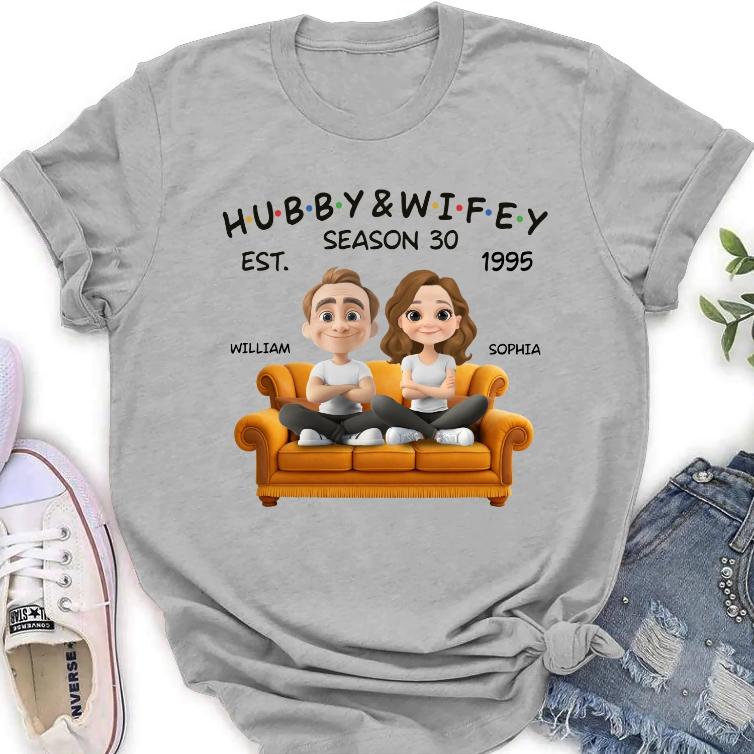 Hubby And Wifey Since - Personalized Custom Shirt - Image 17