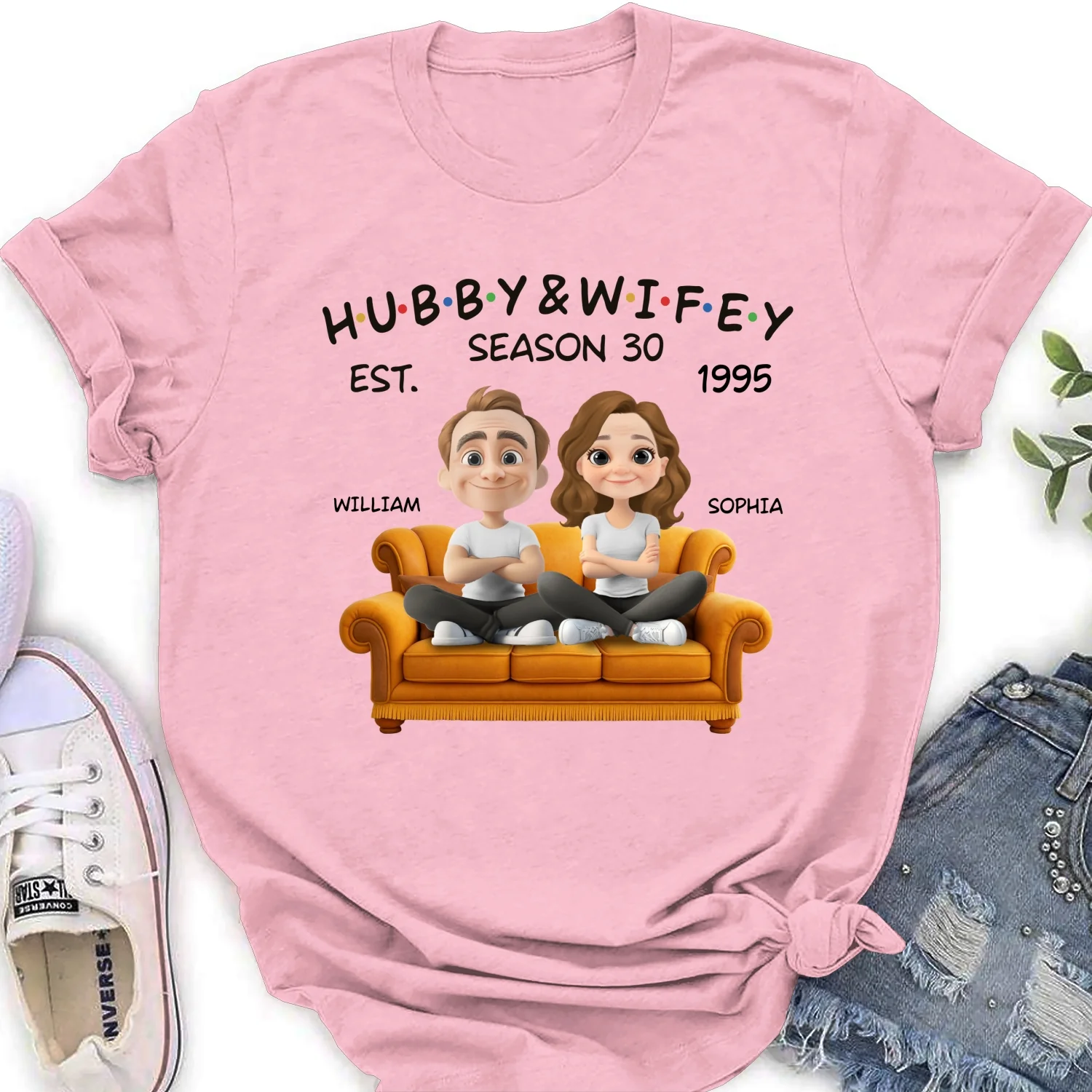 Hubby And Wifey Since - Personalized Custom Shirt - Image 18