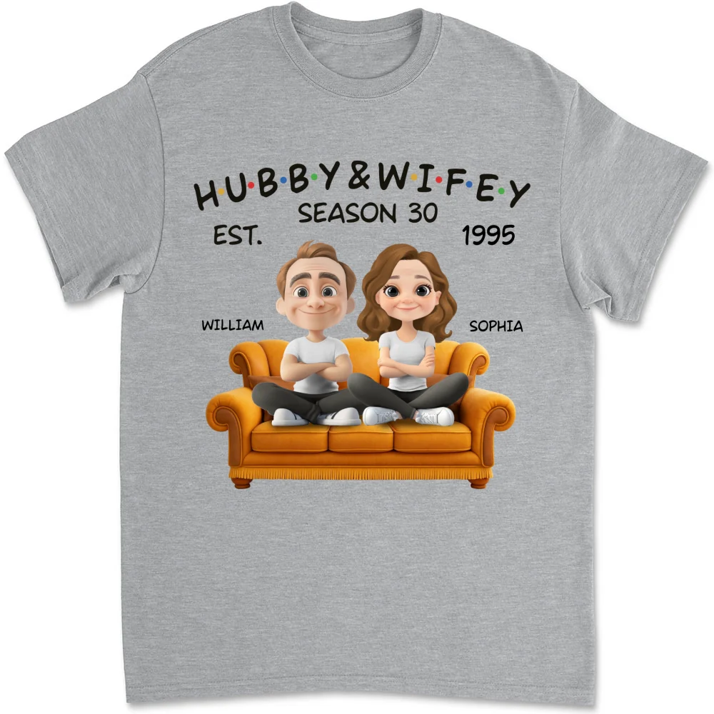 Hubby And Wifey Since - Personalized Custom Shirt - Image 7