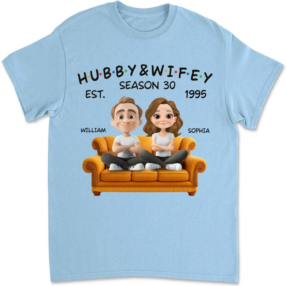 Hubby And Wifey Since - Personalized Custom Shirt - Image 8