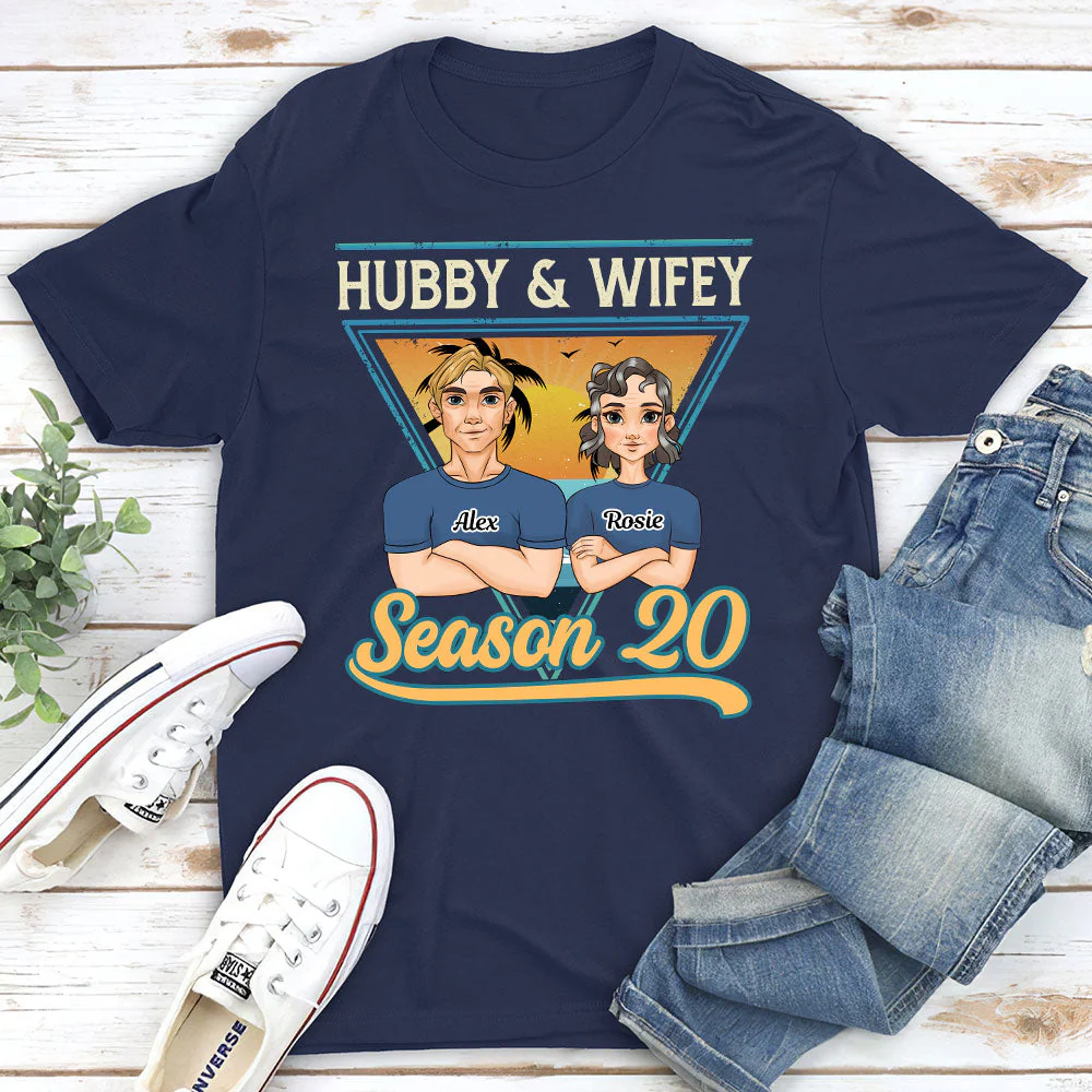 Hubby And Wifey Season - Personalized Custom Classic T-shirt - Image 4