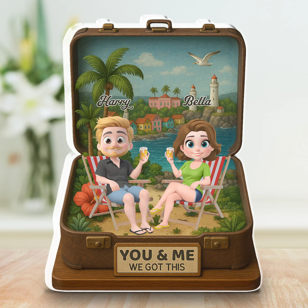 Husband And Wife Got This - Personalized Custom Acrylic Plaque - Image 3