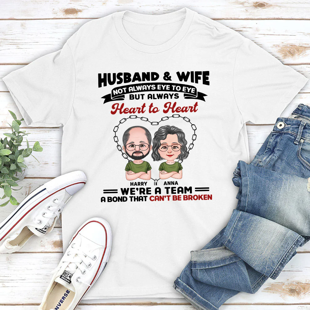 Husband And Wife - Personalized Custom Classic T-shirt - Image 2