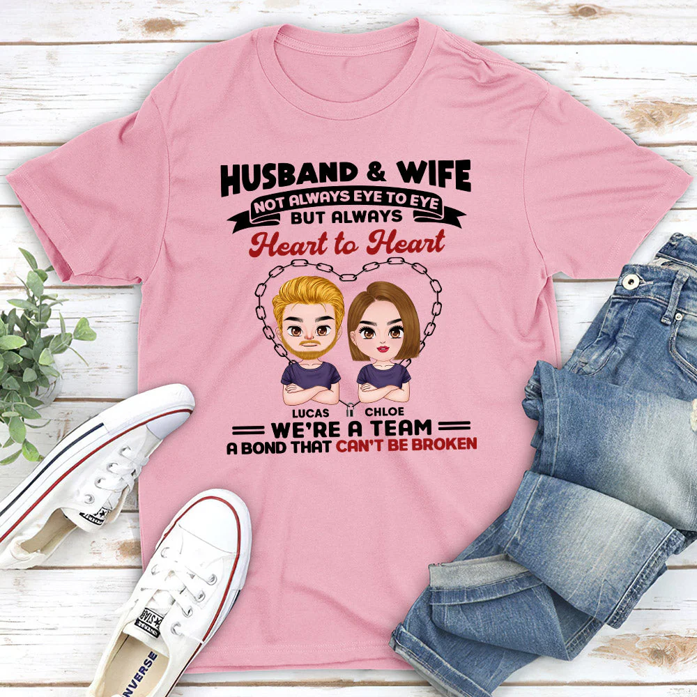Husband And Wife - Personalized Custom Classic T-shirt - Image 3