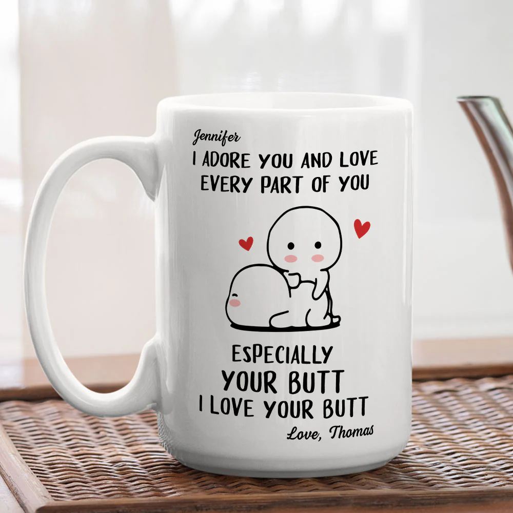 I Adore You - Personalized Custom Coffee Mug - Image 7