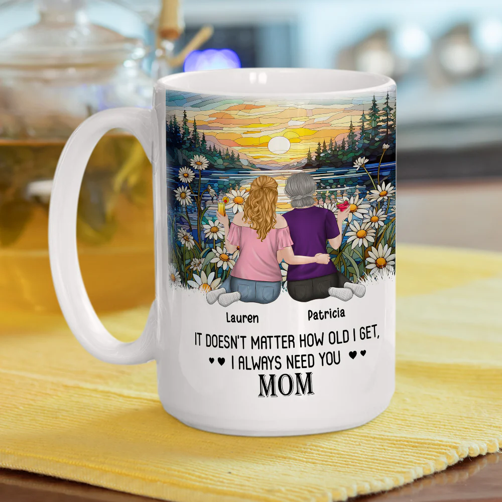 I Always Need You Mom - Personalized Custom Coffee Mug - Image 10