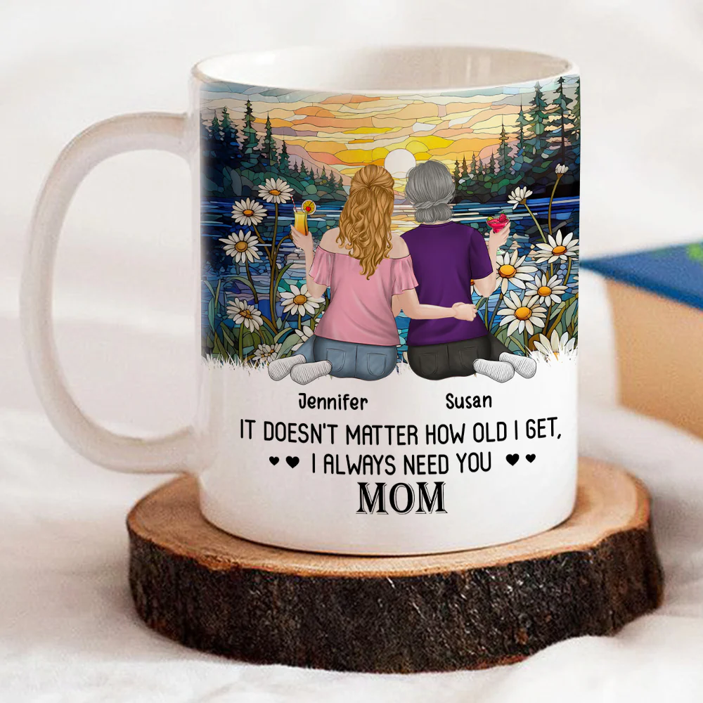 I Always Need You Mom - Personalized Custom Coffee Mug - Image 2
