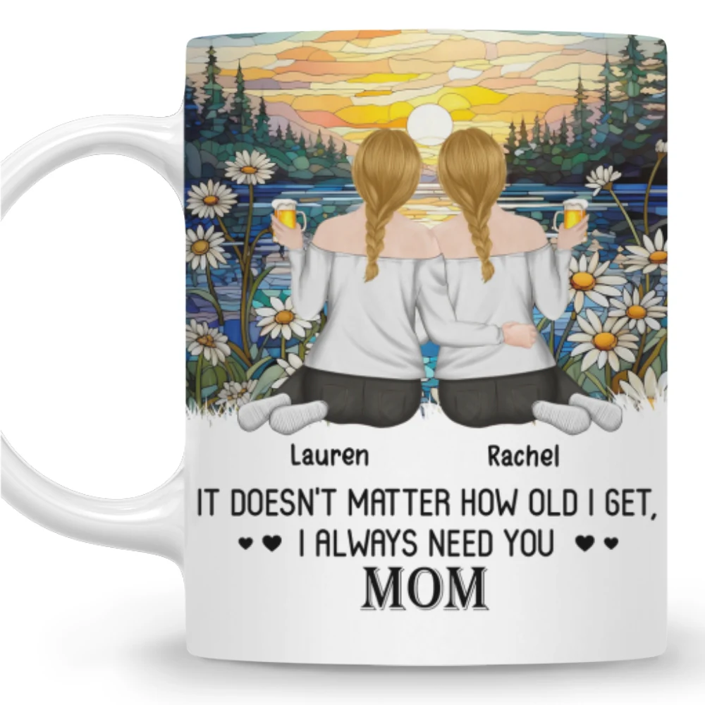 I Always Need You Mom - Personalized Custom Coffee Mug - Image 6