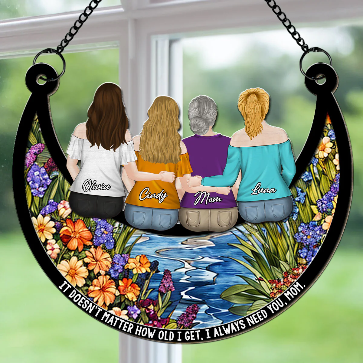 I Always Need You Mom - Personalized Custom Suncatcher - Image 3