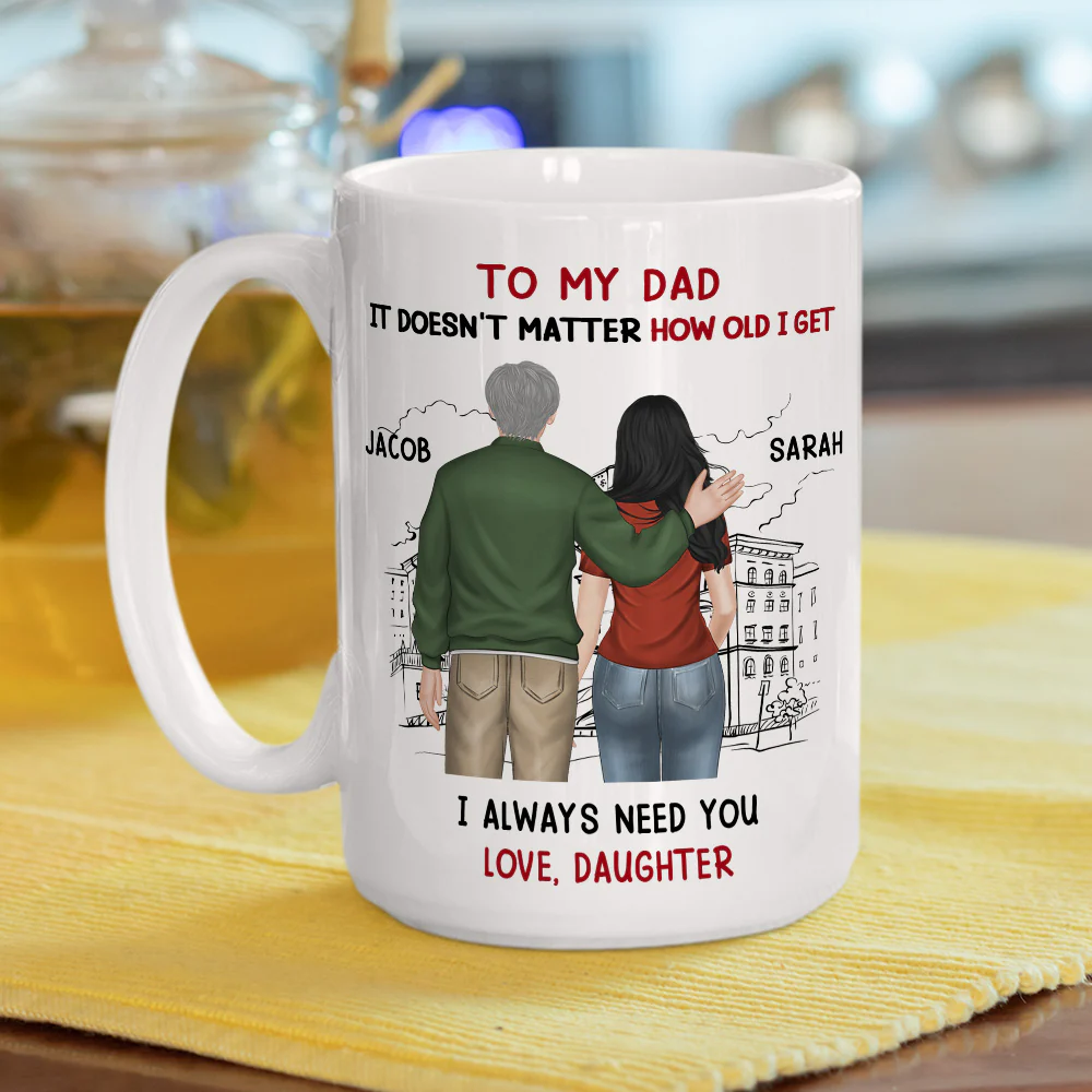I Always Need You Mom Version 2 - Personalized Custom Coffee Mug - Image 5