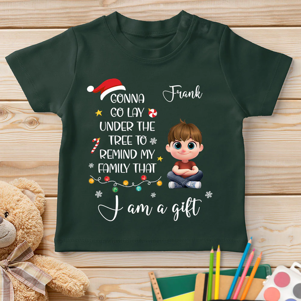I Am A Gift - Personalized Custom Youth T-shirt - Image 2