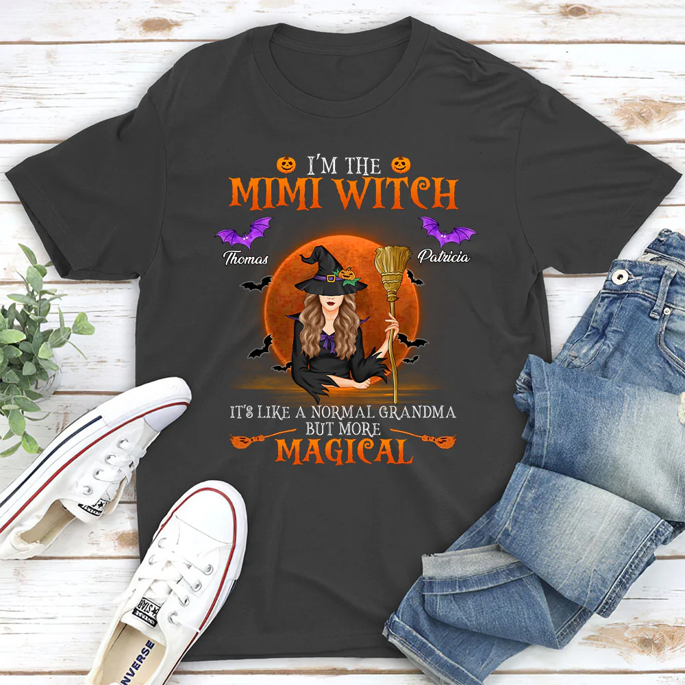 I Am A Grandma Witch - Personalized Custom Shirt - Image 4