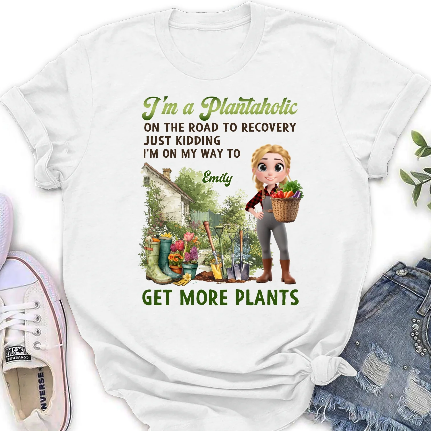 I Am A Plantaholic - Personalized Custom Shirt - Image 15