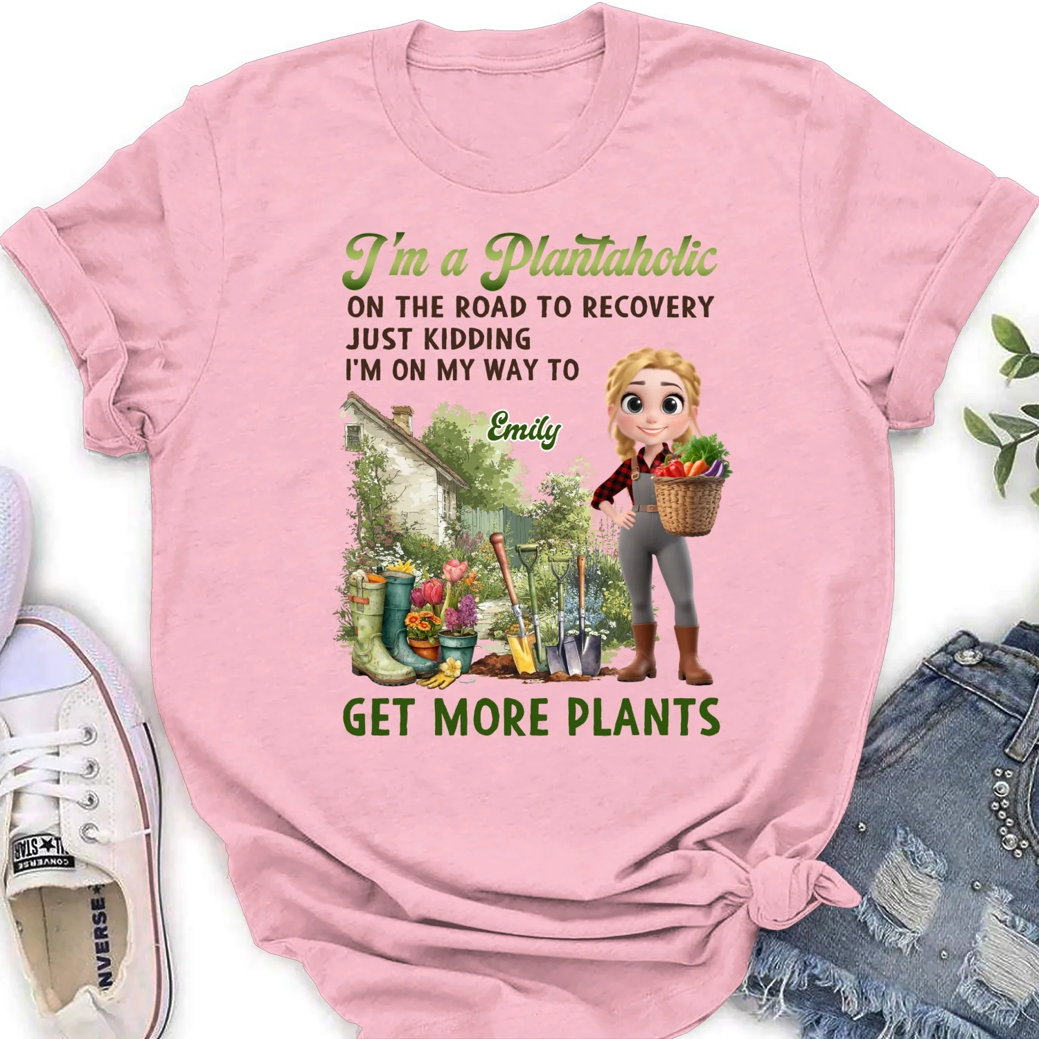 I Am A Plantaholic - Personalized Custom Shirt - Image 17